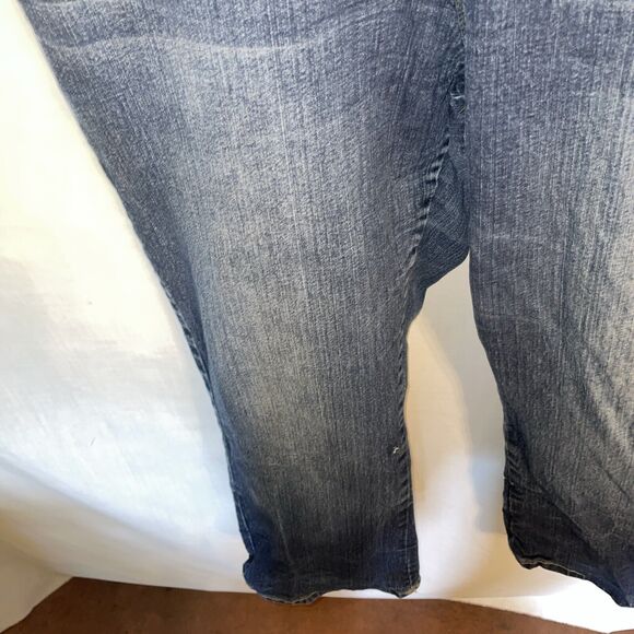 Phat Fashion Silver Label Straight Jeans Women’s Size 18 Blue Zip Fly Cowgirl - Picture 6 of 12